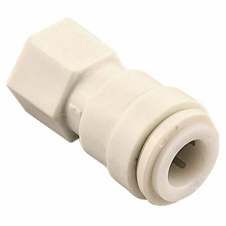 WATTS Pipe Adapter, 3/8 x 1/4 in, Tube x FIP, Plastic, 150 psi Pressure PL-3065
